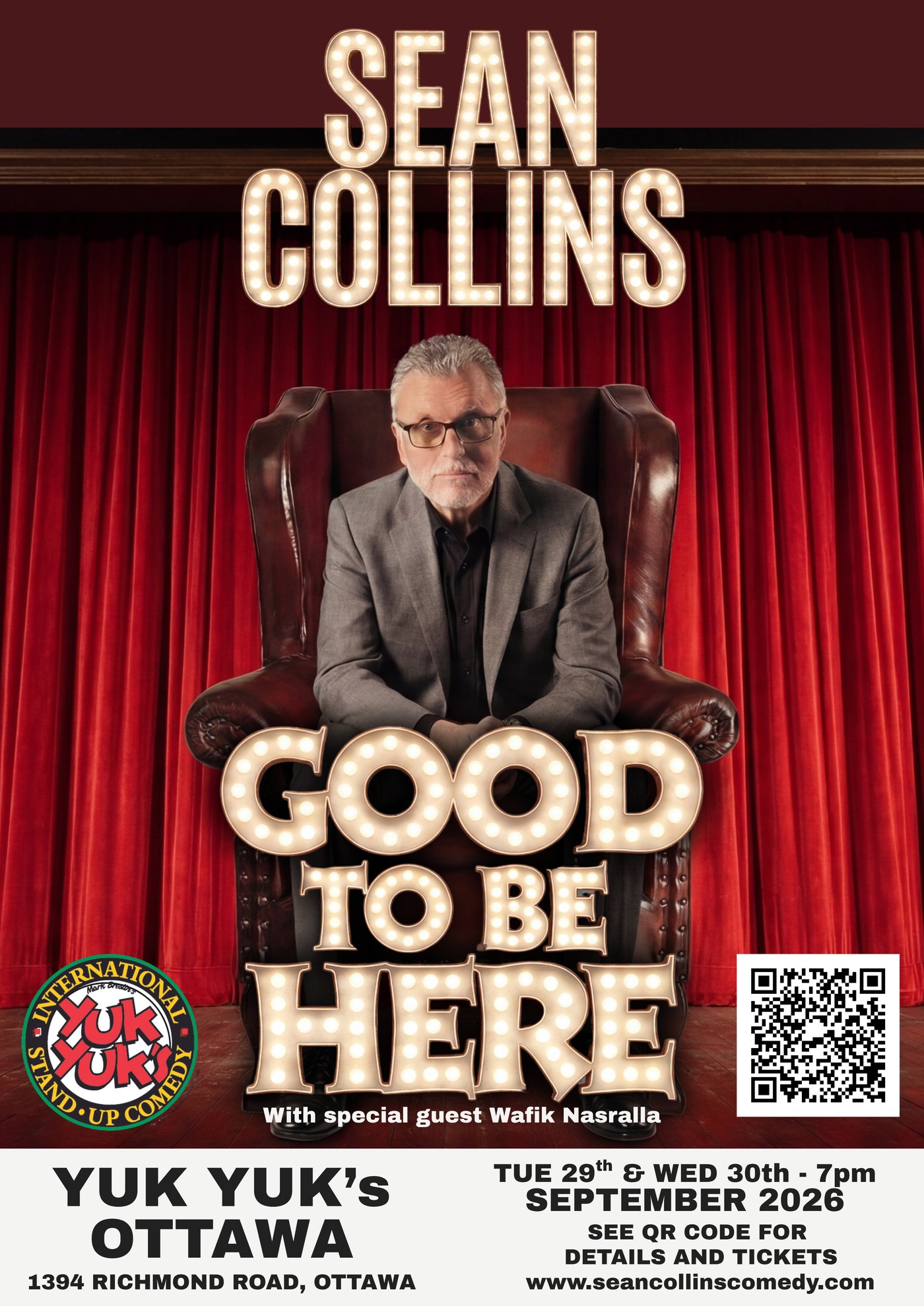 Sean Collins — Good To Be Here — Yuk Yuk's Ottawa, 29 & 30 September 2026
